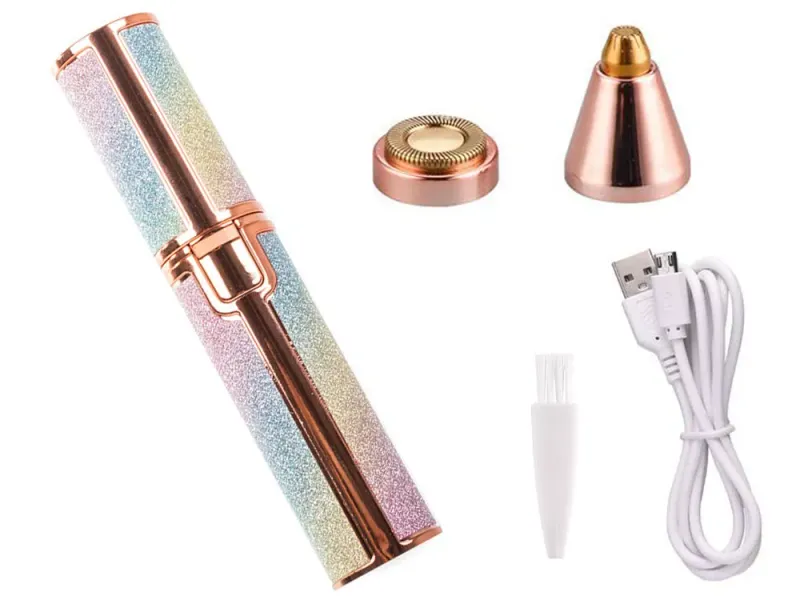 Depilator do brwi trymer do twarzy damska golarka zdjęcie 18