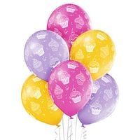 Balony Cupcakes ciasteczka 6szt