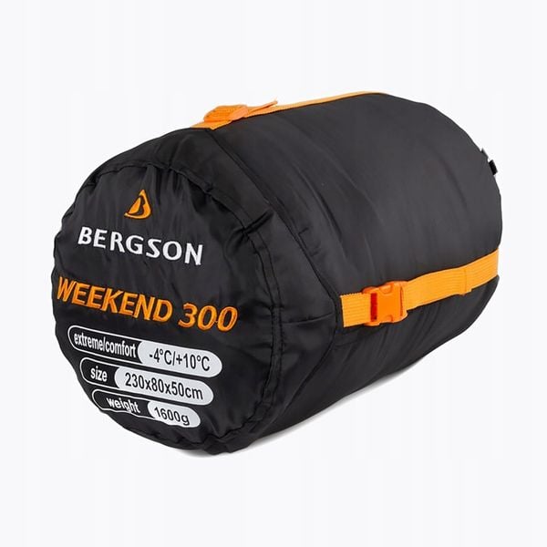 Śpiwór BERGSON Weekend 300 black 230 cm zdjęcie 5