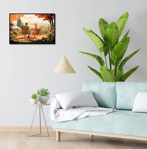 Plakat 60x40cm Retro Randka na Arena.pl