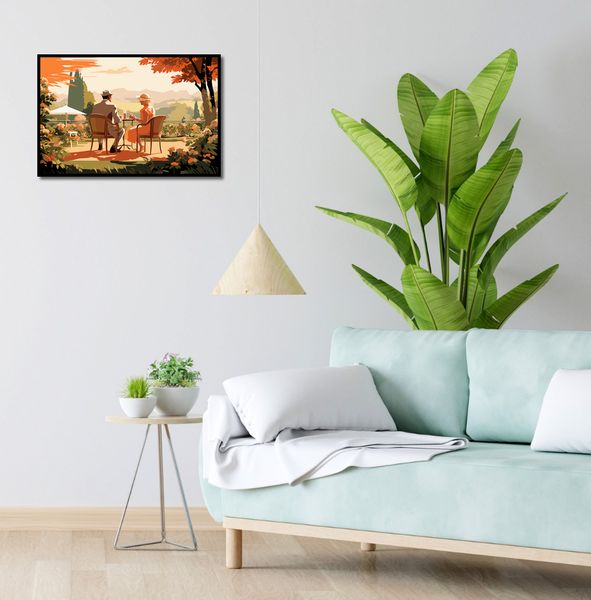 Plakat 60x40cm Retro Randka zdjęcie 4