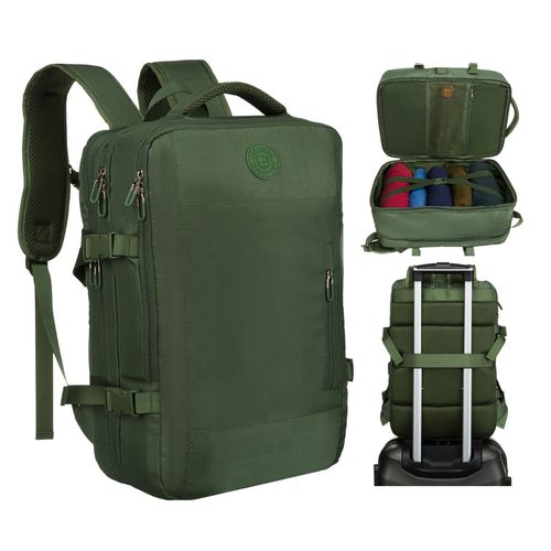 zielony plecak podróżny z miejscem na laptopa i portem usb - peterson na Arena.pl