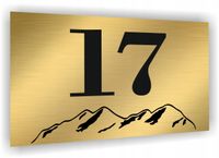 Tabliczka Tablica ADRESOWA ZŁOTA DIBOND 30x20 numer domu ulica GÓRY