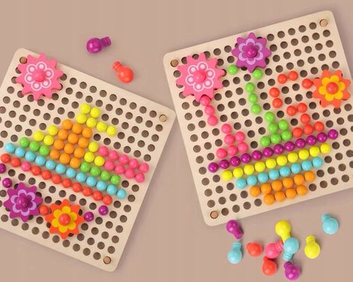 drewniane klocki grzybki jhtoy-617 na Arena.pl