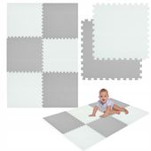 MATA PIANKOWA DUŻA EDUKACYJNA PUZZLE PIANKOWE 180X120CM 6 SZT GRUBA