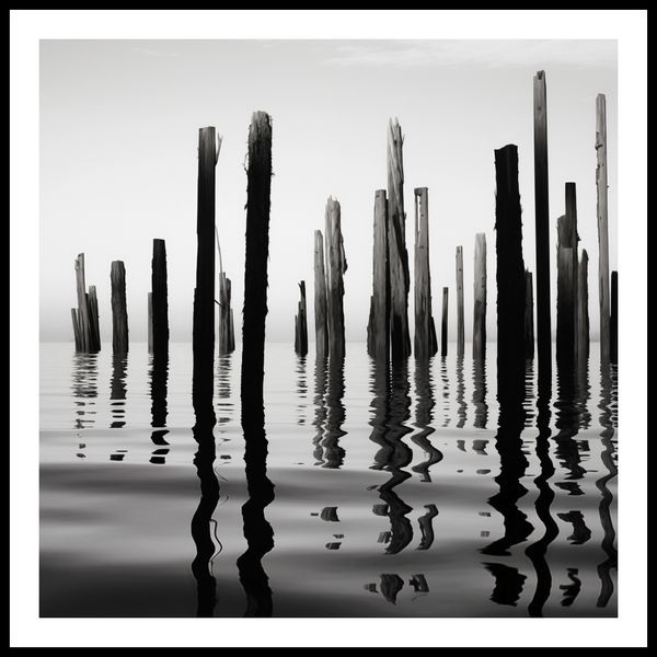 Plakat 90x90cm Refleksje Nad Wodą zdjęcie 3