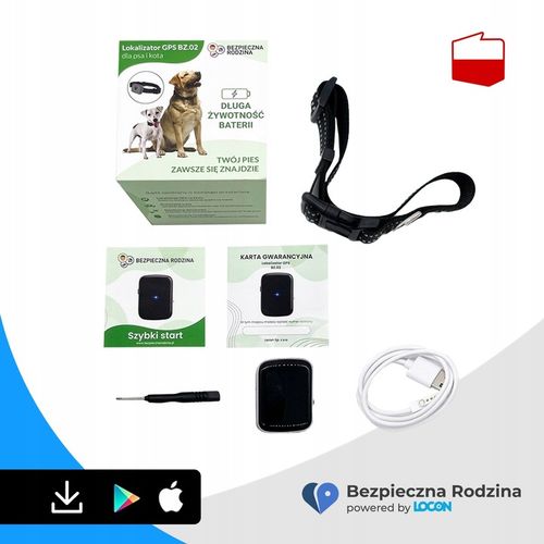 Bezpieczne Zwierzę LOKALIZATOR GPS DLA PSA KOTA APLIKACJA 1 miesiąc na Arena.pl
