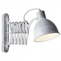 Lampa ścienna Sandra betonowo-szara max. 40W E14 Industrial Brilliant