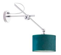 Kinkiet HAMILTON VELUR srebrny, zieleń b