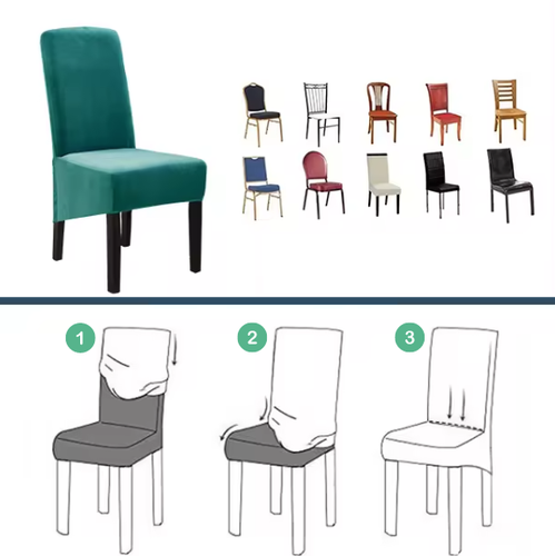 4X POKROWIEC NA KRZESŁO ŻAKARD JODEŁKA SZARY na Arena.pl