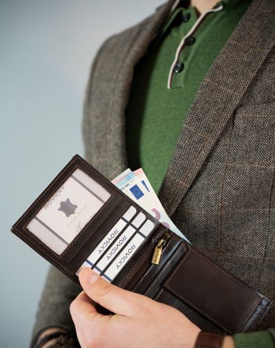 portfel męski skórzany n01-rvt-3173 d.brown na Arena.pl