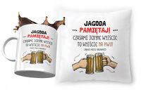 Zestaw Dla Jagody Poduszka + Kubek Na Prezent Z Nadrukiem Ze Zdjęciem