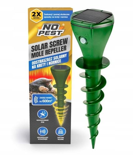 ODSTRASZACZ NA KRETY NORNICE WĘŻE ODSTRASZACZ KRETÓW NORNIC SOLARNY (2 na Arena.pl
