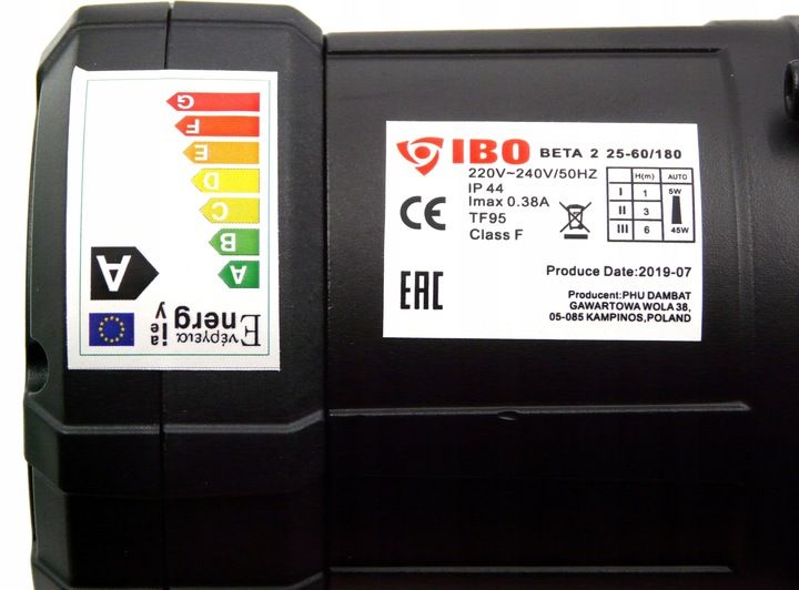 POMPA OBIEGOWA ELEKTRONICZNA DO PIECA KOTŁA CO ŚRUBUNKI BETA2 zdjęcie 5