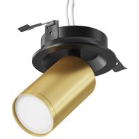 Reflektorek wpustowy Focus S C048CL-U-1BMG Maytoni regulacja czarny złoty