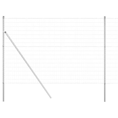 Ogrodzenie z słupkami Srebrny 1.6 x 10 m Stal na Arena.pl