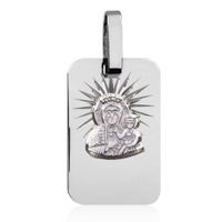 SREBRNY MEDALIK Z MATKĄ BOSKĄ CZĘSTOCHOWSKĄ PRÓBA SREBRA 925 GRAWER GRATIS!