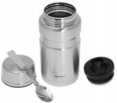 TERMOS OBIADOWY Menażka 0,75L POJEMNIK Na ZUPĘ Żywność Obiad Z ŁYŻKĄ 1458