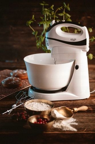 MIKSER RĘCZNY ROBOT KUCHENNY Z OBROTOWĄ MISĄ 3L 550W 5 PRĘDKOŚCI 2 na Arena.pl