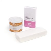 Wosk do depilacji miodowy w puszcze ERBEL - ZESTAW