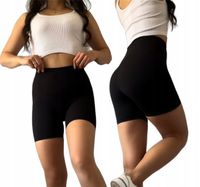 Kolarki krótkie getry damskie krótkie spodenki L/XL CZARNE