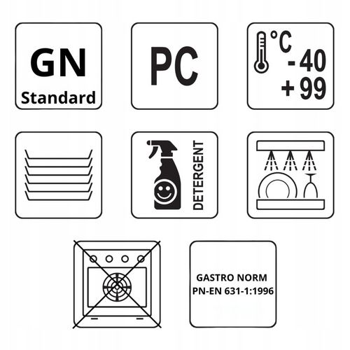 POJEMNIK GASTRONOMICZNY GN 1/2 200MM 11,7L PC YATO na Arena.pl
