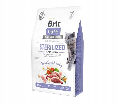 BRIT CARE CAT GRAIN FREE STERILISED WEIGHT CONTROL KARMA DLA KOTA 7kg na Arena.pl