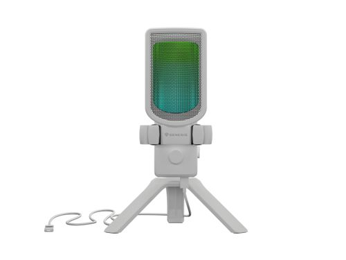Mikrofon Genesis Radium 250 USB Statyw Biały na Arena.pl