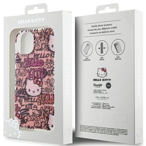 Etui Hello Kitty do iPhone 15, iPhone 14, iPhone 13, Różowy na Arena.pl