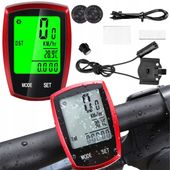 Licznik rowerowy WODOODPORNY termometr tryb noc PRĘDKOŚCIOMIERZ LCD PRO