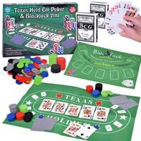 DUZY ZESTAW 2W1 GRA KARCIANA AKCESORIA