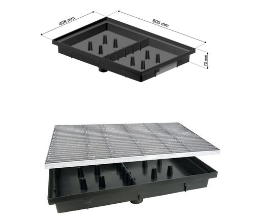 Wycieraczka z kratą Ocynk Komplet - Doskonała na Arena.pl