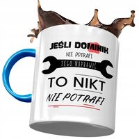 Kubek Błękitny Dla Dominika Kolegi Męża Na Prezent Z Nadrukiem Ze Zdjęciem