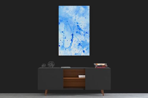 OBRAZ NA PŁÓTNIE CANVAS ABSTRAKCJA AKWAREL 01 80X130 CM na Arena.pl