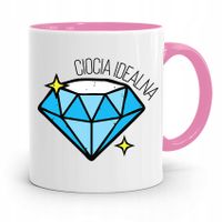 Kubek Różowy Dla Cioci Prezent Ciocia Idealna! Z Nadrukiem Ze Zdjęciem