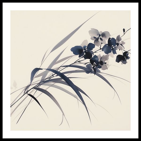 Plakat 70x70cm Orchidea w Sepii zdjęcie 3