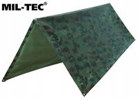 PŁACHTA PLANDEKA Tarp Survivalowa 3x2m biwakowa Mil-Tec Moro Camo Woodland