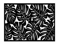 Podkładka kuchenna na stół monstera AŻUR czarny