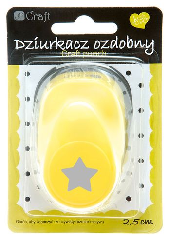 DZIURKACZ OZDOBNY 2,5CM JCDZ-110-019 GWIAZDA DP CRAFT na Arena.pl