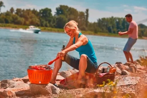 GRILL OGRODOWY WĘGLOWY BEZDYMNY LOTUS PRZENOŚNY STANDARD TORBA OCHRONNA zdjęcie 16