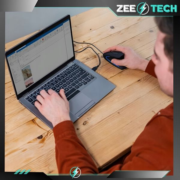 MYSZKA PIONOWA PRZEWODOWA USB WERTYKALNA CICHA DO KOMPUTERA LAPTOPA 3200DPI zdjęcie 8