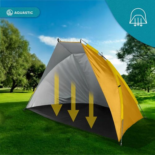 Namiot plażowy AQUASTIC Concielo pomarańczowy UPF50+ Ochrona przed słońcem na Arena.pl