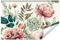 Fototapeta Kolorowe Pąki KWIATÓW Natura 300cm x 210cm