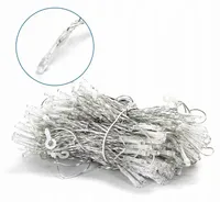 Lampki choinkowe kurtyna świetlna 200LED 2x2m biała zimna IP44 3.6W