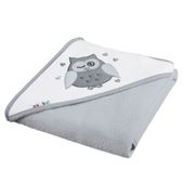 AKUKU Okrycie kąpielowe, ręcznik z kapturkiem 80x80 100% bawełna szare