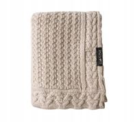 Lullalove Kocyk 100% wełna merino PREMIUM - ciasteczko beż