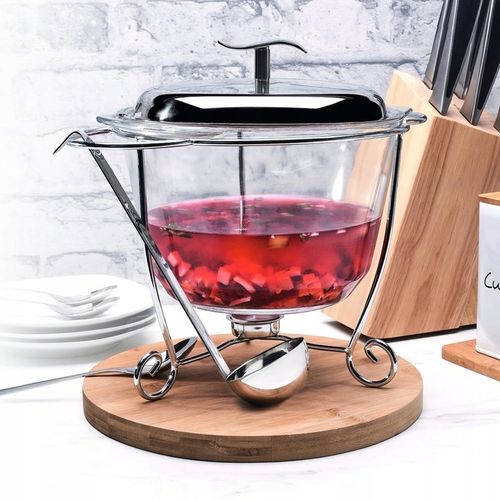 WAZA do ZUPY SOSÓW z PODGRZEWACZEM Łyżka Wazowa Srebrna STALOWA Tadar 4 l na Arena.pl