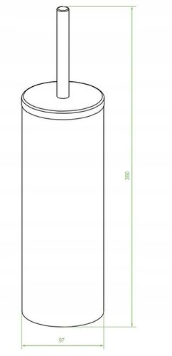 SZCZOTKA DO WC ubikacji Laveo Miri stojąca złota na Arena.pl