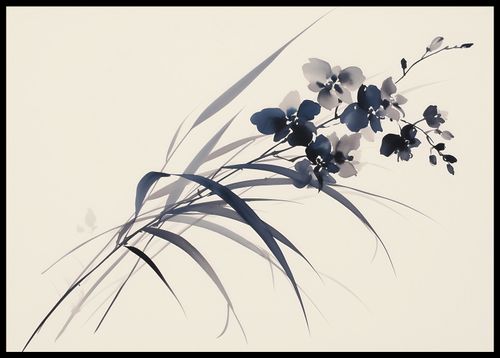 Plakat 84x59,5cm Orchidea w Sepii na Arena.pl