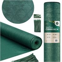 SIATKA CIENIUJĄCA 90% UV OSŁONA MASKUJĄCA 1,5x25m 140g/m NA OGRODZENIE PŁOT